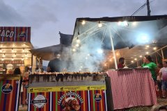 Traditional Street Food Stalls at a Madeira Village Festival