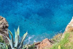 Turquoise Atlantic Below North Coast Cliffs, Madeira