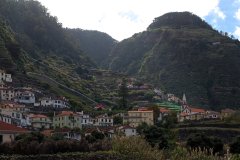 Terraced Hillside Village in a Mountain Valley, Madeira