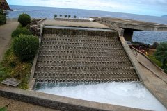Coastal Water Cascade on Madeira Island
