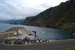 Small Harbor Beneath Steep Atlantic Cliffs, Madeira