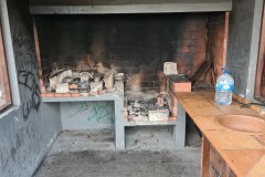 Public Barbecue Fireplace Shelter Along a Levada Near Boa Ventura, Madeira