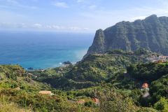 Terraced Cliffs above Boa Ventura and the Atlantic, Madeira