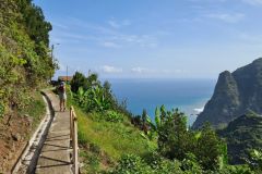 Levada de Cima Cliffside Walk Above the Atlantic, Madeira