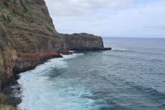 Layered Volcanic Cliffs above the Atlantic near São Jorge, Madeira