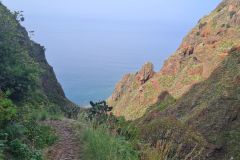 Cliffside Path on Caminho Real Above Paul do Mar, Madeira