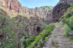 Stone Trail Through Volcanic Ravine on Caminho Real, Paul do Mar, Madeira