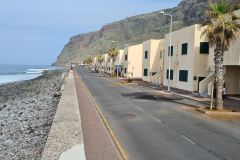 Seafront Avenue and Cliffs at Paul do Mar, Madeira Island