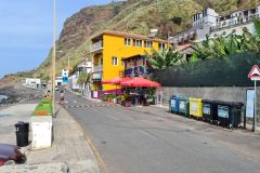 Paul do Mar Seafront Road Beneath Steep Cliffs, Madeira