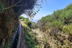 Levada do Paul II Path Above the Atlantic, Paul da Serra, Madeira