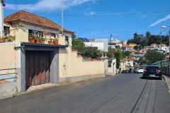Residential Street with Traditional Houses, Madeira