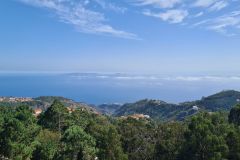 Atlantic View over Madeira Hills from Inland Ridge