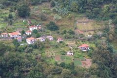 Terraced Hillside Hamlet in Madeira Mountains, Portugal