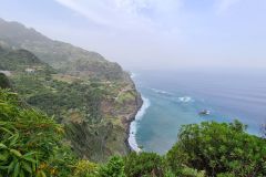 Cliffs and Atlantic Coast Near Arco de São Jorge, Madeira