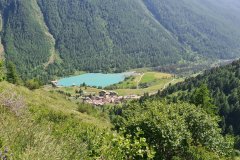 Turquoise Alpine Lake Above Le Monêtier-les-Bains, French Alps