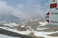 High Alpine Pass on the GTA Route Above Val Germanasca, Italian Alps