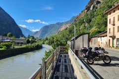 Roadside Stop Along the Dora Baltea in Bard, Aosta Valley