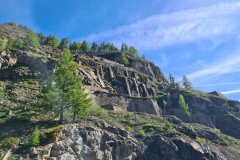 Alpine Rockfall Barriers Above Brusson, Val d’Ayas, Aosta Valley