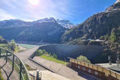 Place-Moulin Dam Above Valpelline, Aosta Valley, Italy