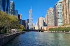 Chicago River Canyon at Trump Tower, Downtown Chicago