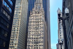 Chicago Downtown Skyscraper with Gothic Spire