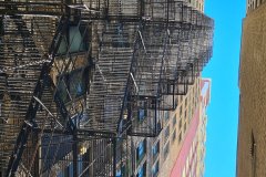 Chicago Downtown Fire Escapes on High-Rise Building, Illinois, United States