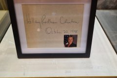 Signed Political Memorabilia Display Case in Downtown Chicago, Illinois