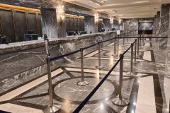Marble Reception Desk at Palmer House Hilton, Chicago, Illinois