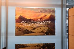 “The Spectacular Three Sisters of Oregon” Travel Poster Display, Oregon
