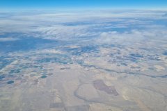 High-Altitude View of Center-Pivot Irrigation Farmland over the American High Plains