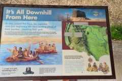 Interpretive Sign at Hat Rock State Park, Umatilla County, Oregon