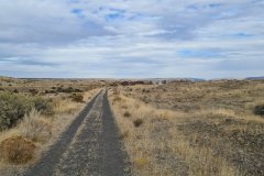Gravel Trail across the Columbia Plateau near Hat Rock State Park, Oregon