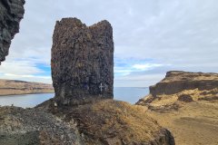 Hat Rock Basalt Monolith Above the Columbia River, Oregon