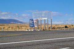 Fast Flux Test Facility Roadside Sign, High Desert Plain