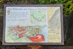 Geologic Interpretation Sign at The Palisades, Clear Fork of the Cowlitz River, Lewis County, Washington