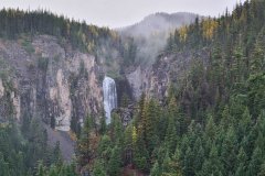 Waterfall at The Palisades, Clear Fork of the Cowlitz River, Southern Cascade Mountains, Washington