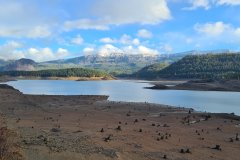 Low Water at Riffe Lake on the Cowlitz River, Lewis County, Washington, Cascade Foothills