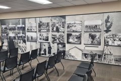 Historical Photo Exhibit Display in a Local History Museum, Washington State