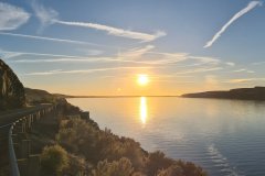 Sunset along the Columbia River Gorge Highway, Central Washington