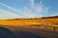 Freight Train across the Columbia Plateau near the Columbia River Gorge, Central Washington
