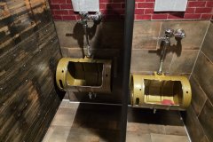 Industrial-Style Restroom with Repurposed Keg Urinals, Highlands Ranch, Colorado (2025)