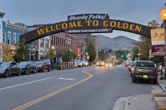 Welcome to Golden Arch on Washington Avenue, Golden, Colorado — Historic Downtown Gateway