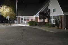 Foothills Community Center at Night, Golden, Colorado — Quiet Residential Streetscape