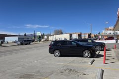 Downtown Leadville Streetscape with Snow-Capped Sawatch Range, Leadville, Colorado — High-Elevation Main Street View