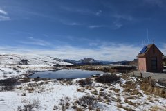 Alpine Monitoring Station and Tundra Pond at Independence Pass, Colorado