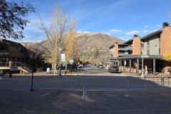 Autumn Street View Toward Red Mountain, Aspen, Colorado