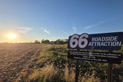 Route 66 Roadside Attraction Sign near Stanton