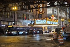 Chicago Theatre Marquee at Night, Chicago, Illinois