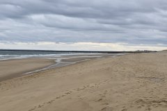 Low-Tide Beach and Tidal Channels at Hampton Beach