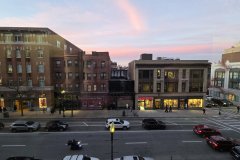Early-Winter Dusk on Massachusetts Avenue — Central Square, Cambridge